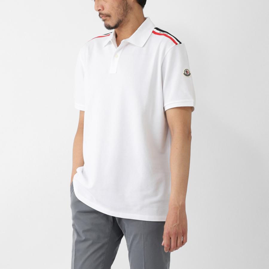 MONCLER（モンクレール） ポロシャツ ホワイト メンズ 8a00020-89a16
