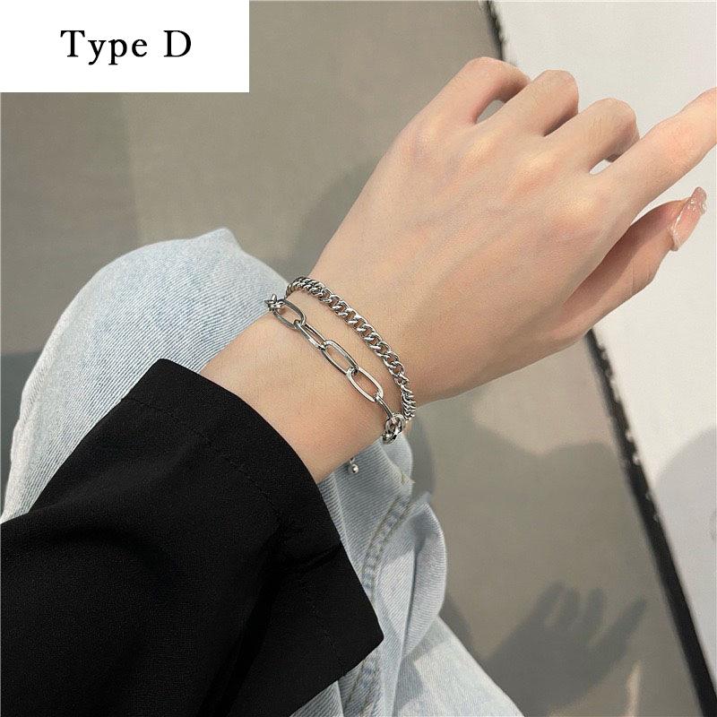 ブレスレット シルバー メンズ レディース 男女兼用 ハート チェーン