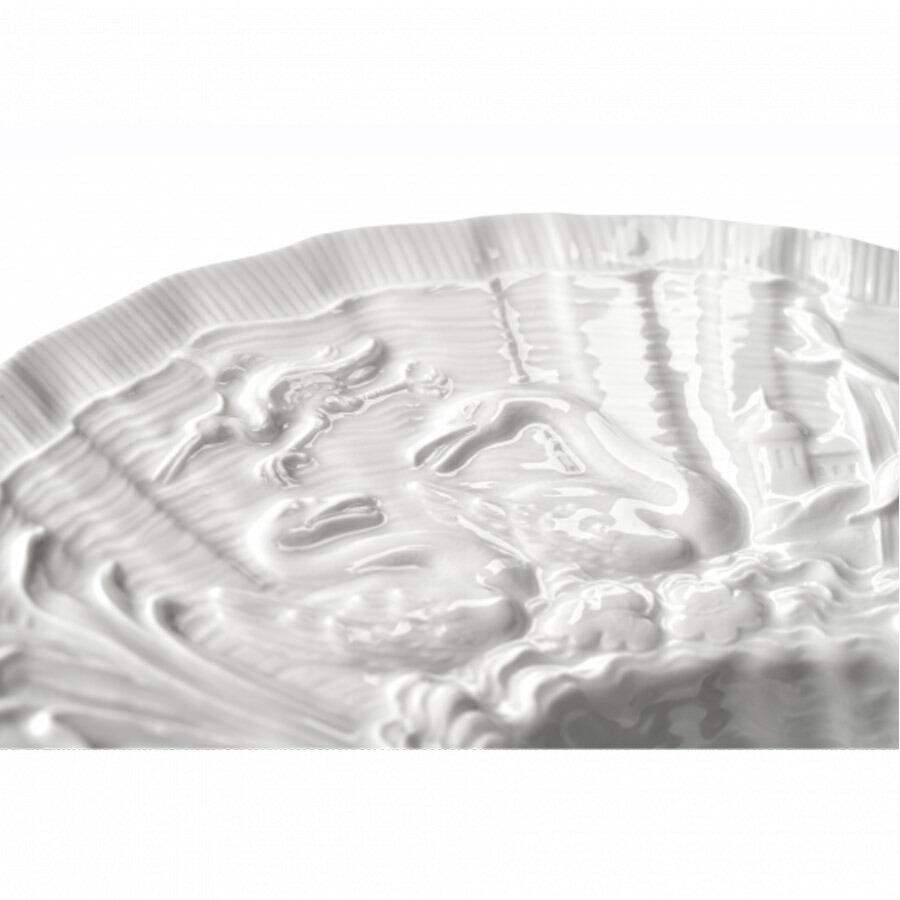 マイセン 大皿 深皿 楕円 約29.5cm グルメプレート(ディープ) 「スワン