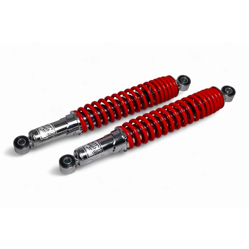 スーパーカブ50(FI) 110 レッド 345mm 強化リアショック : ミニモト