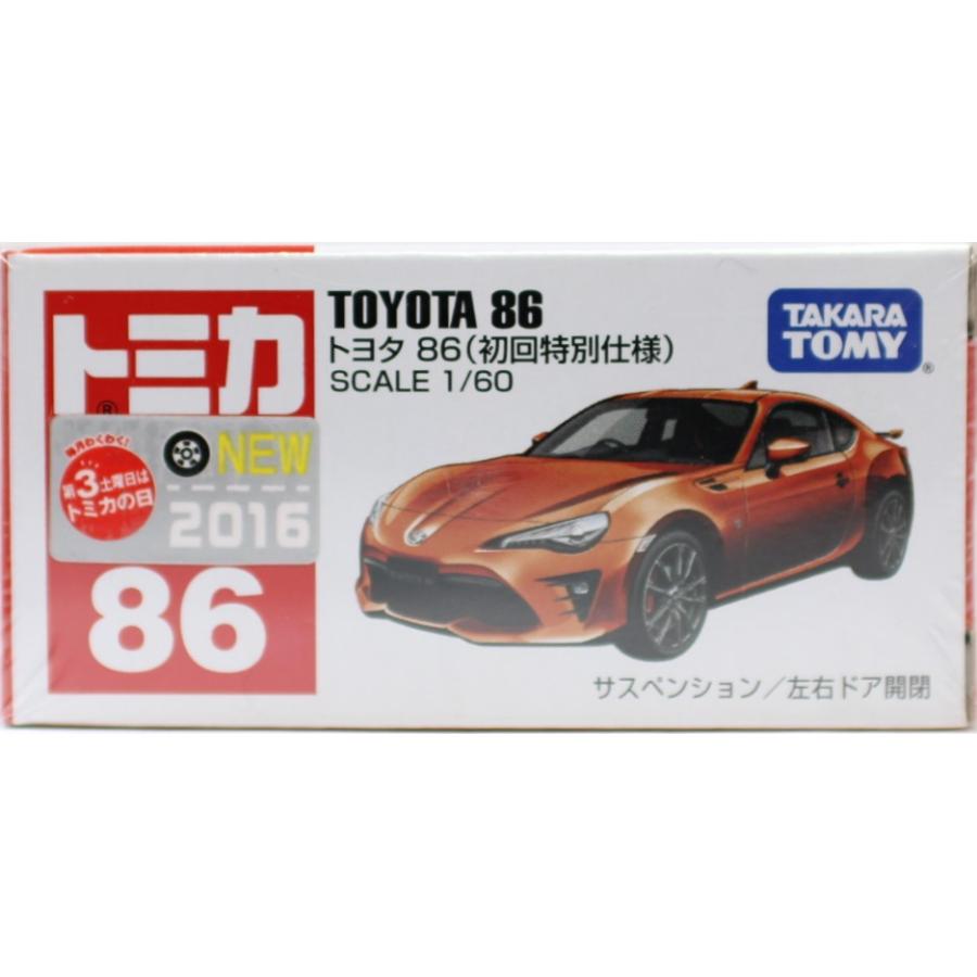新品 トミカ No.86 トヨタ 86 (初回特別仕様) 240001009747 : mini