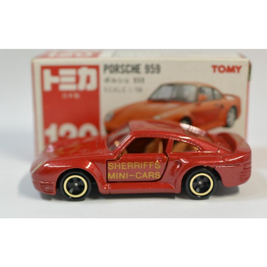 トミカ 日本製 120 ポルシェ 959 1/58 箱 赤TOMYロゴ シェリフ特注