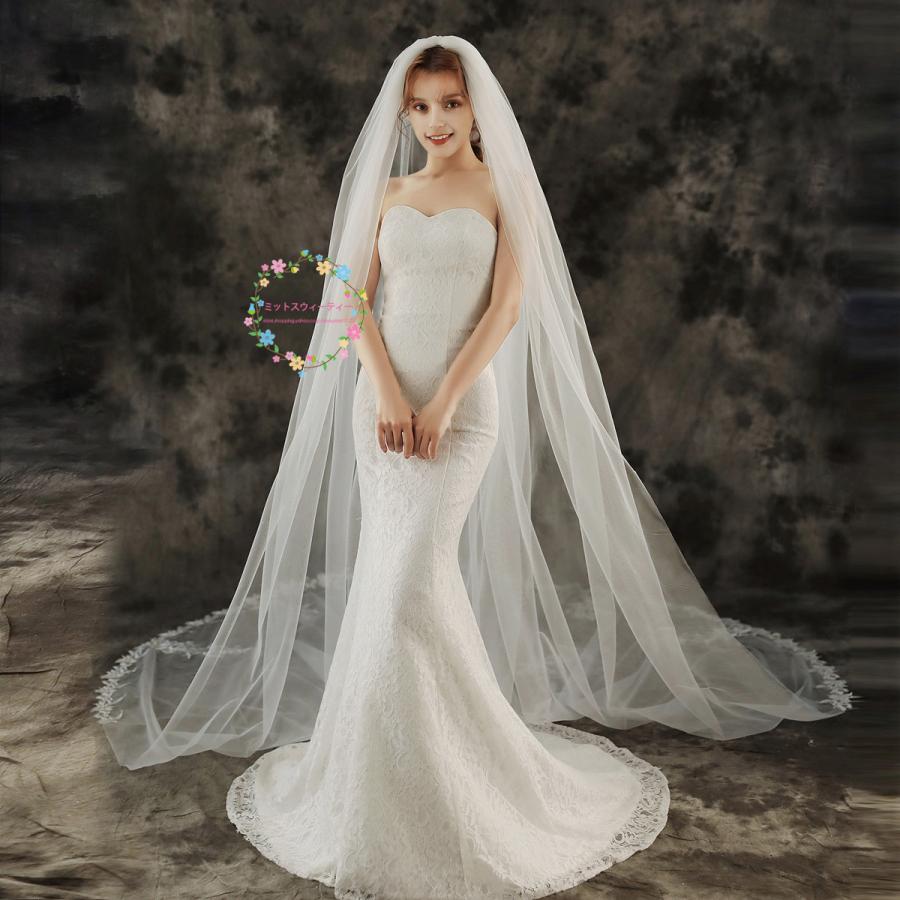 ウェディングベール ベール ウェディング ロング チュール ブライダル