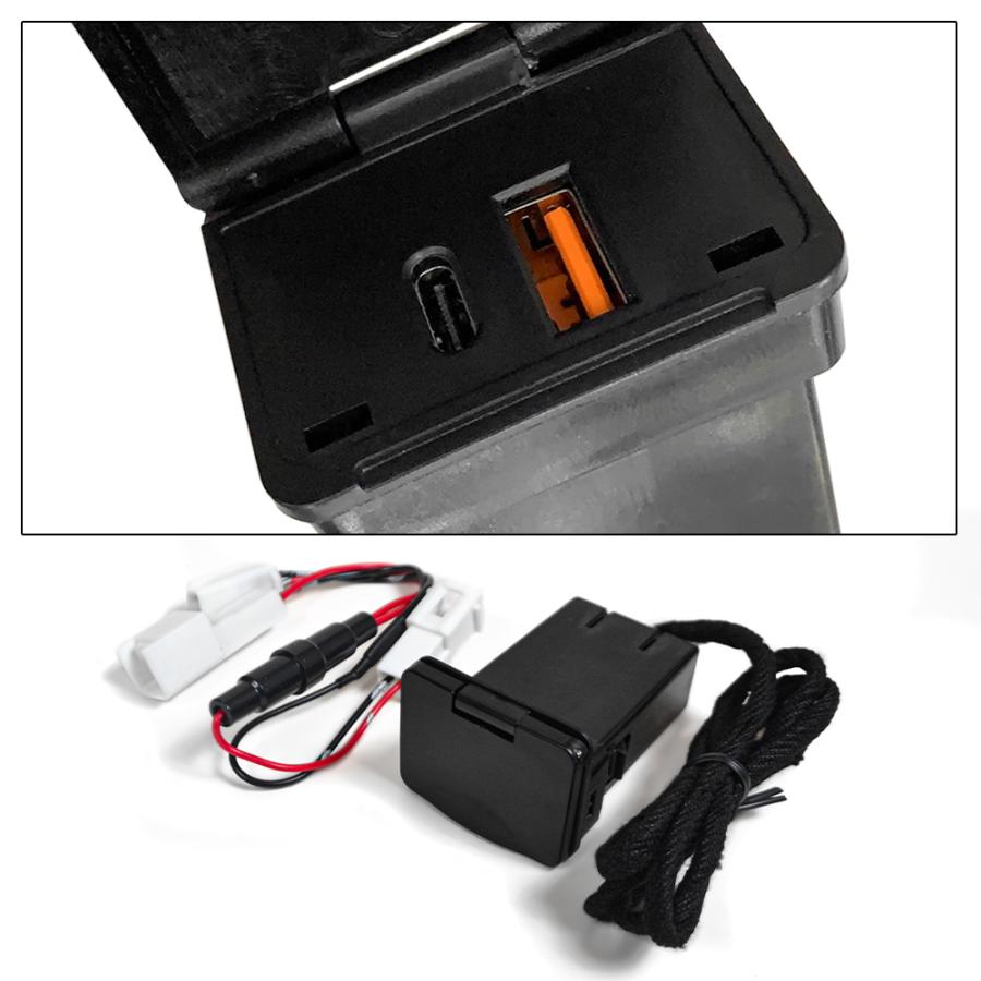 アルファード 30系 ヴェルファイア センターコンソール ビルトイン USB