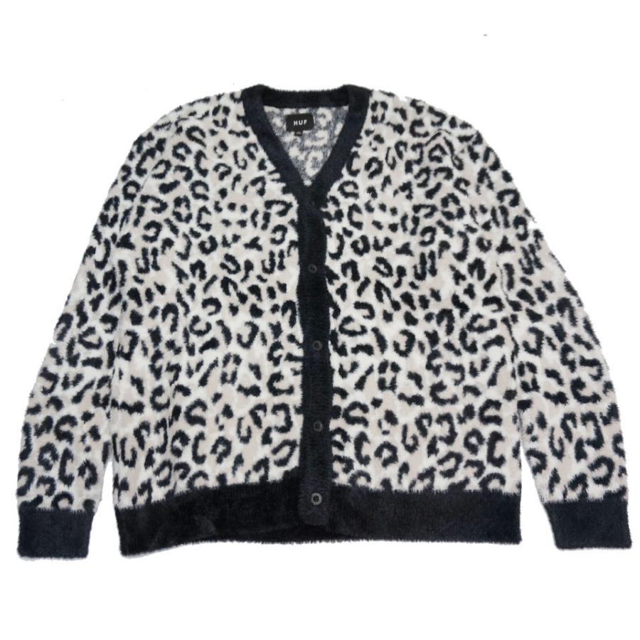 HUF（ハフ） カーディガン SNOW LEOPARD CARDIGAN モヘアカーディガン