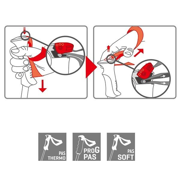 UVEX（ウベックス） レキ ストック スキーポール ブラック ネオン