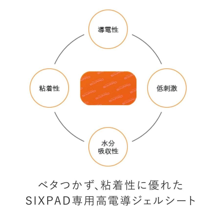 SIXPAD（シックスパッド） アブズフィット2 高電導ジェルシート × 3個