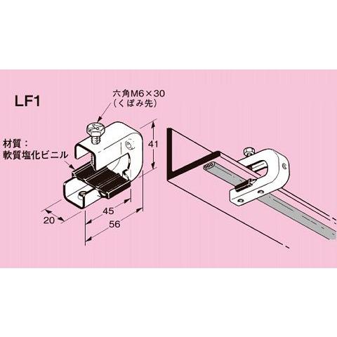 ◇ネグロス電工 FVラック 一般形鋼用 ケーブル・ボックス支持金具 LF1