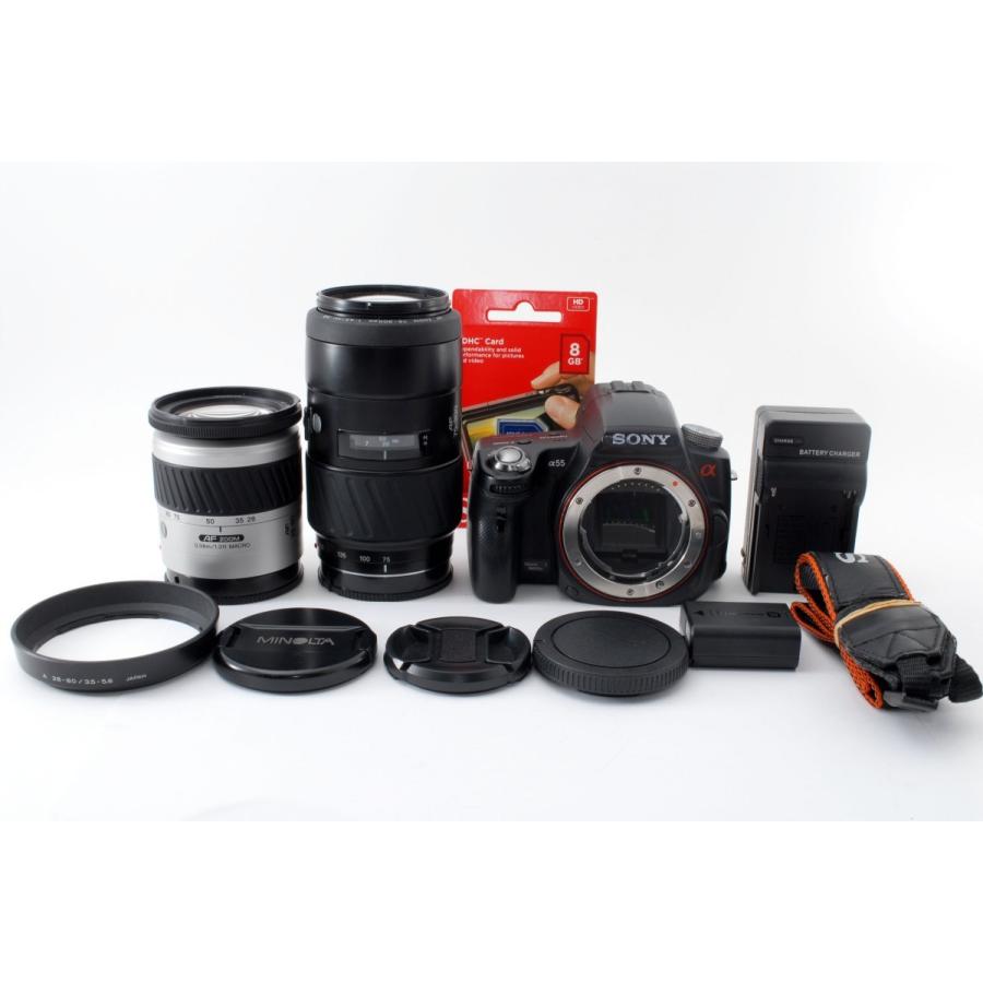 SONY α55 ダブルズームセット Sony α55 ダブルズームレンズキット
