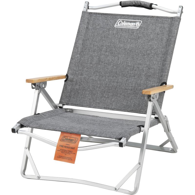 新品 コールマン フォールディングチェアワイド グレー 2脚セット