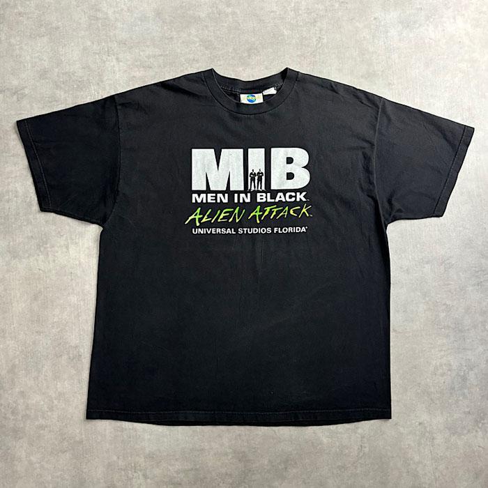 00'S MEN IN BLACK T-Shirt Alien Attack XXL/BLACK 2000年代 メン