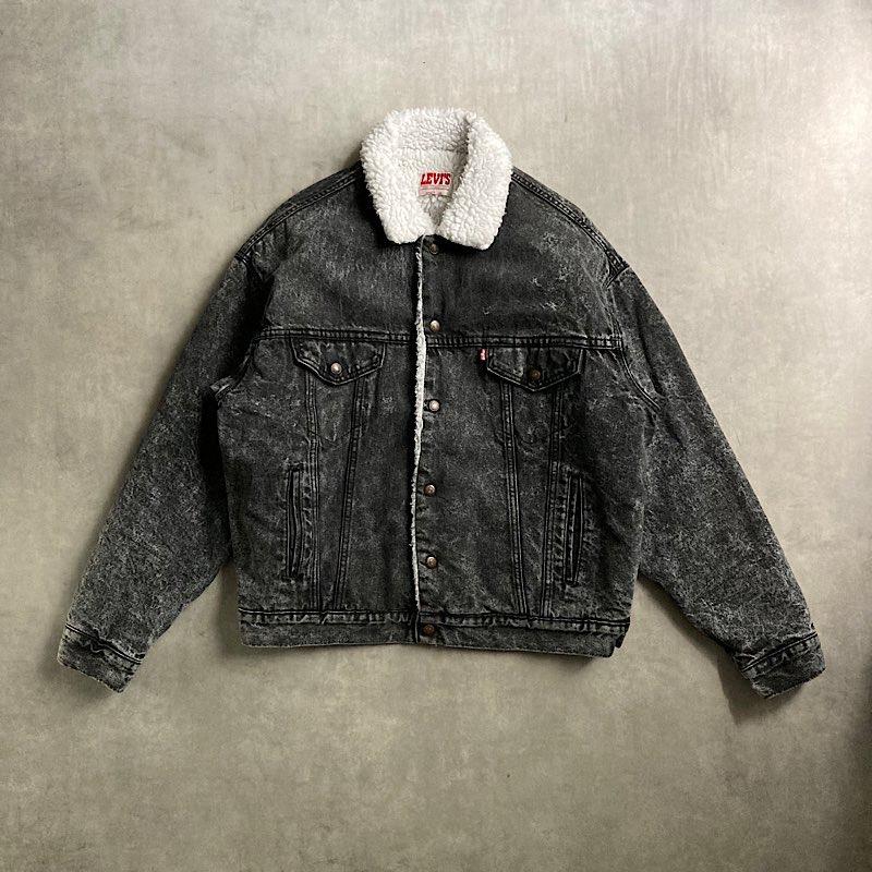 80's Levi's 70609-0253 Black Denim Jacket Made in USA 80年代
