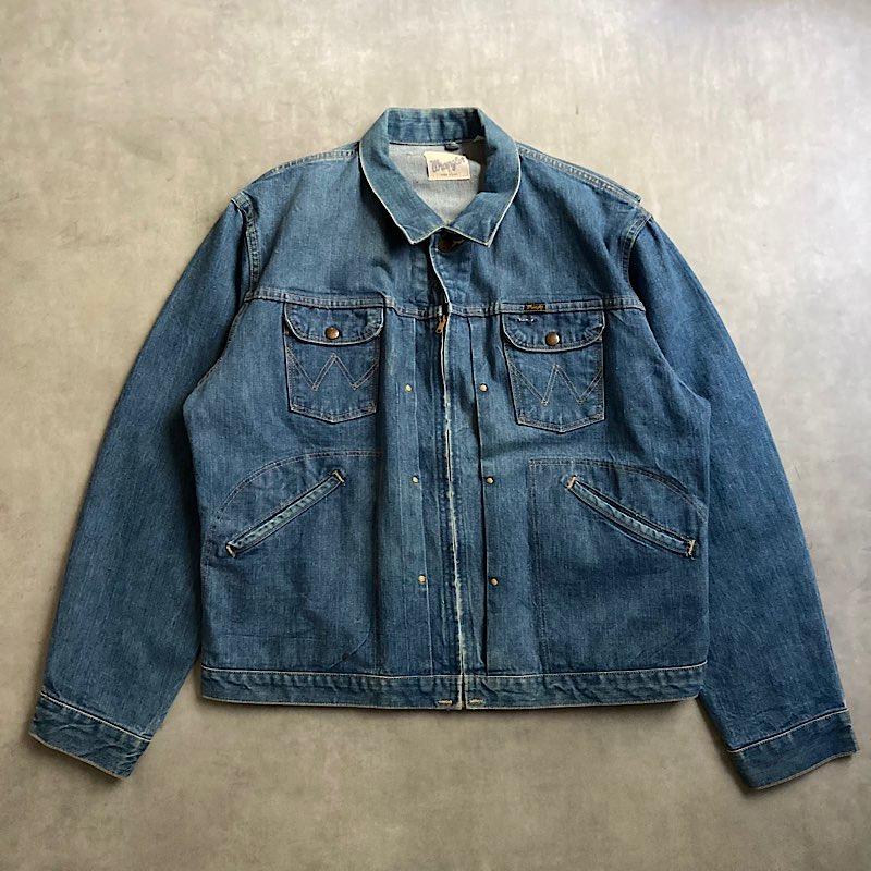 60's WRANGLER 24MJZ Denim Jacket Made in USA 48 60年代 ラングラー