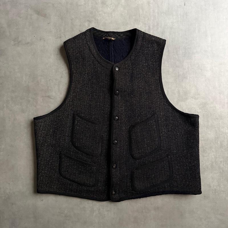 VINTAGE 50'S BROWN'S BEACH VEST /NAVY SIZE46 ヴィンテージ 50年代
