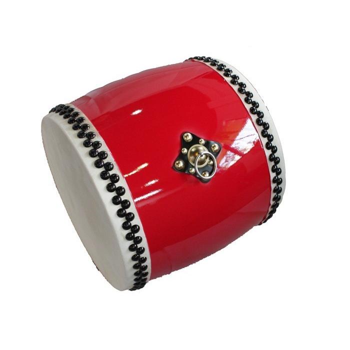 子供用 エイサー用 大太鼓(特小) 水牛皮 直径18cm×高さ20cm バチ2本付