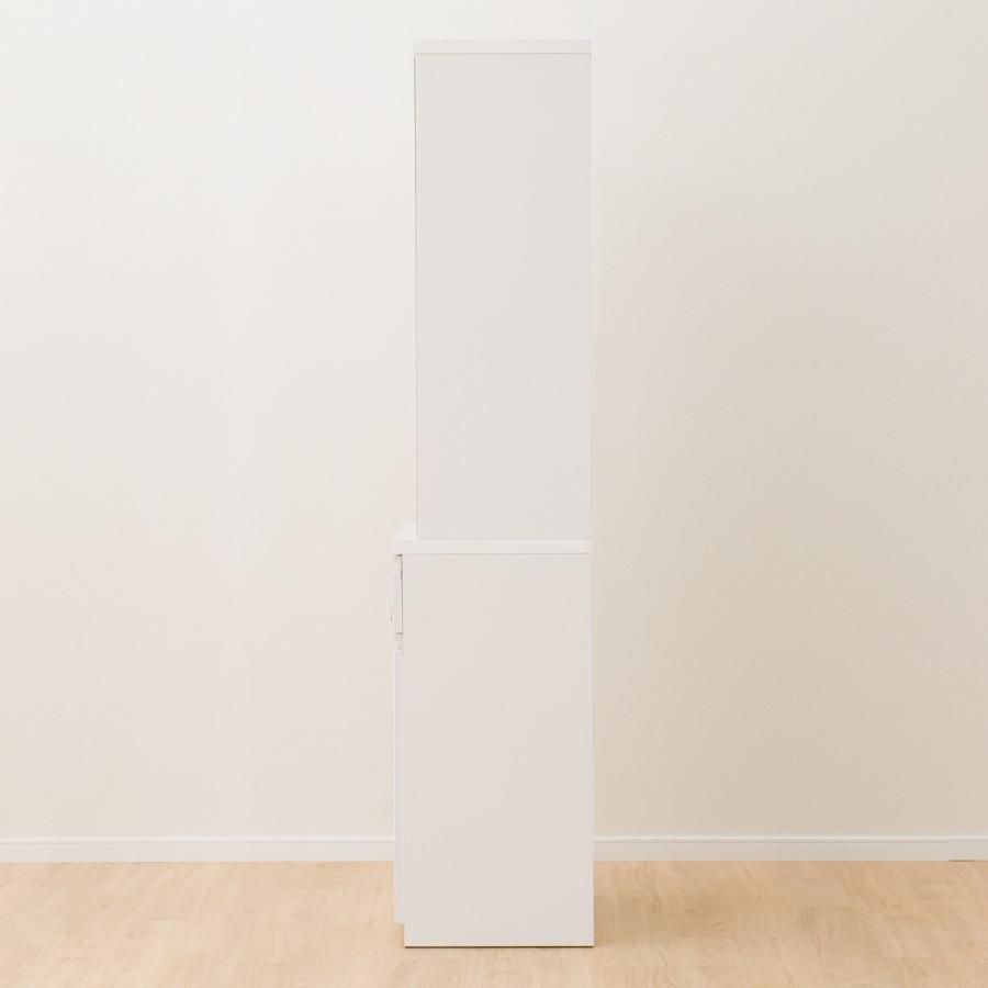 ニトリ（NITORI） 幅70cm 食器棚(アルミナ2 70DB WH) ニトリ期間限定