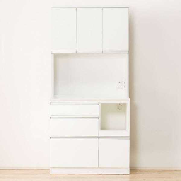 ニトリ（NITORI） 幅90 キッチンボード(レジューム 90TF-H WH/90QL-R