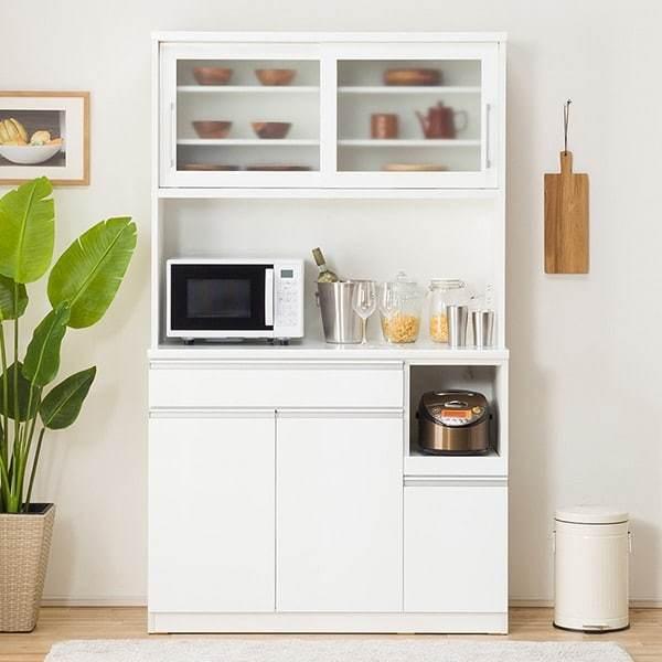 ニトリ（NITORI） 幅120cm キッチンボード( レジューム120-2TG-S WH