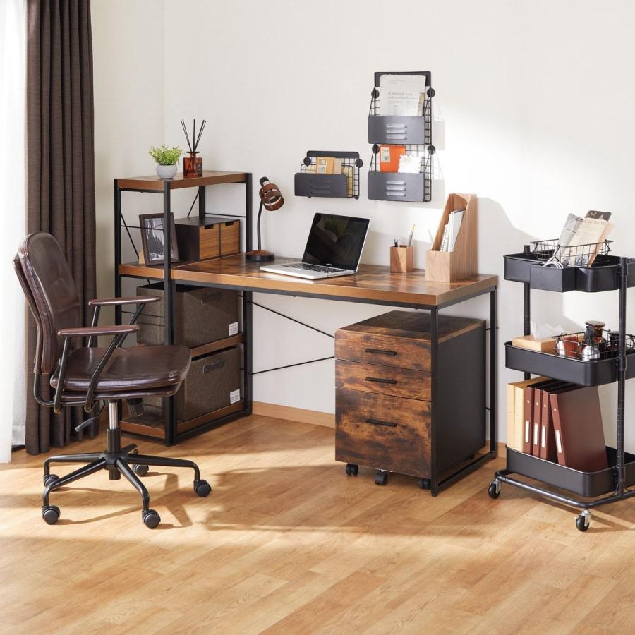 ニトリ（NITORI） 幅40cm ワゴン(N ステイン F40 BR) デスクワゴン