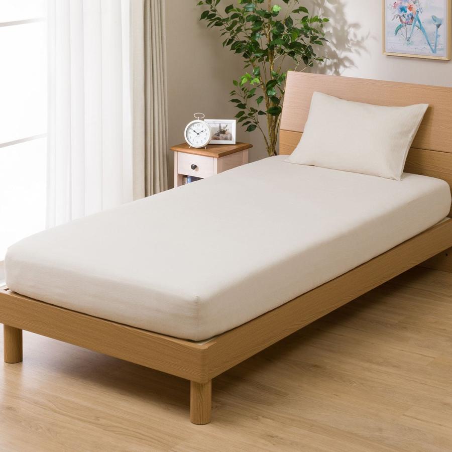 ニトリ（NITORI） シングル マルチすっぽりシーツ(コットンウォッシュ