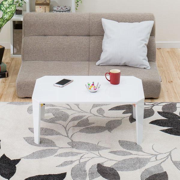 ニトリ（NITORI） 幅75cm 折りたたみテーブル 折脚テーブル (シャイン