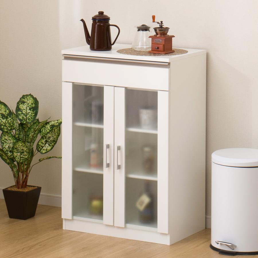 ニトリ（NITORI） 幅60cm キャビネット (フォルムN SK9060D WH） 食器