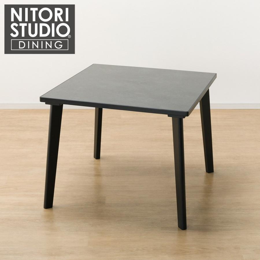 ニトリ（NITORI） セラミックトップテーブル(NコレクションT-12 90A BK