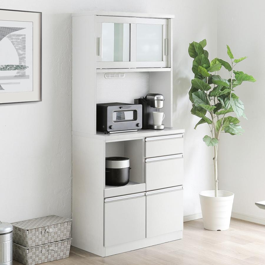 ニトリ（NITORI） 半透明ガラスのキッチンボード (幅80cm WW) : ニトリ