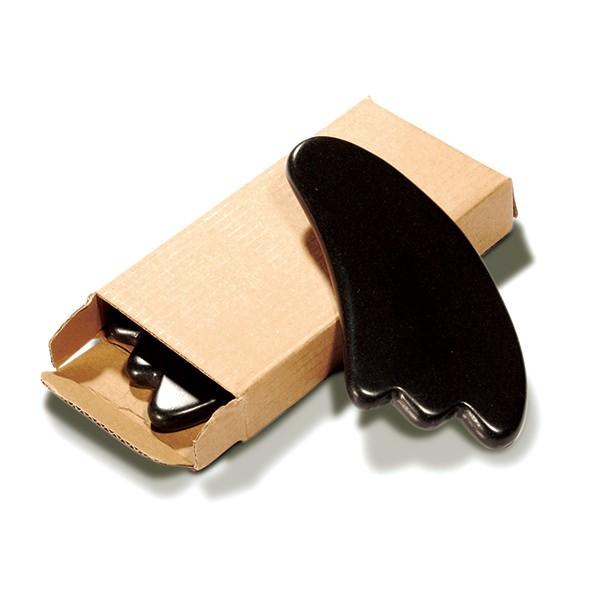 ホットストーン 玄武岩 かっさ 2個セット 長さ12×幅5.7×厚み0.6cm