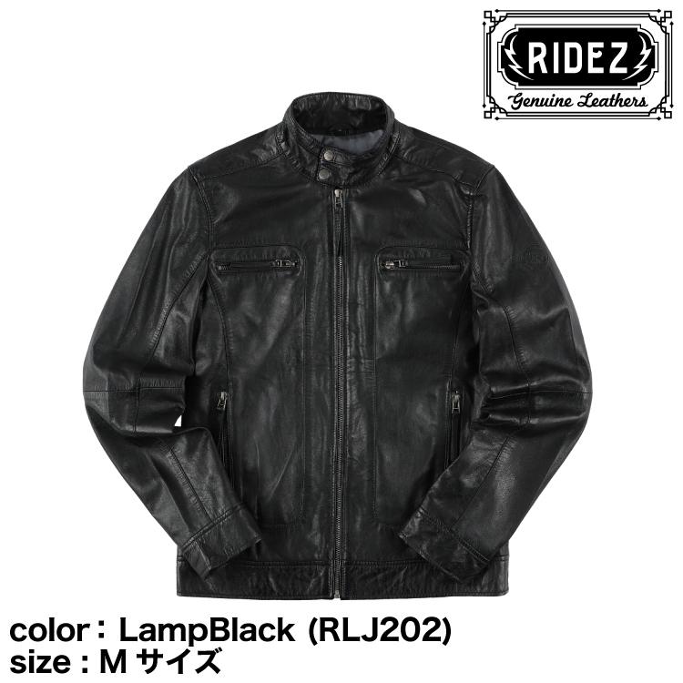 RIDEZ RIDEZ CLUBS JACKET LampBlack (RLJ202-M) Mサイズ/レザー