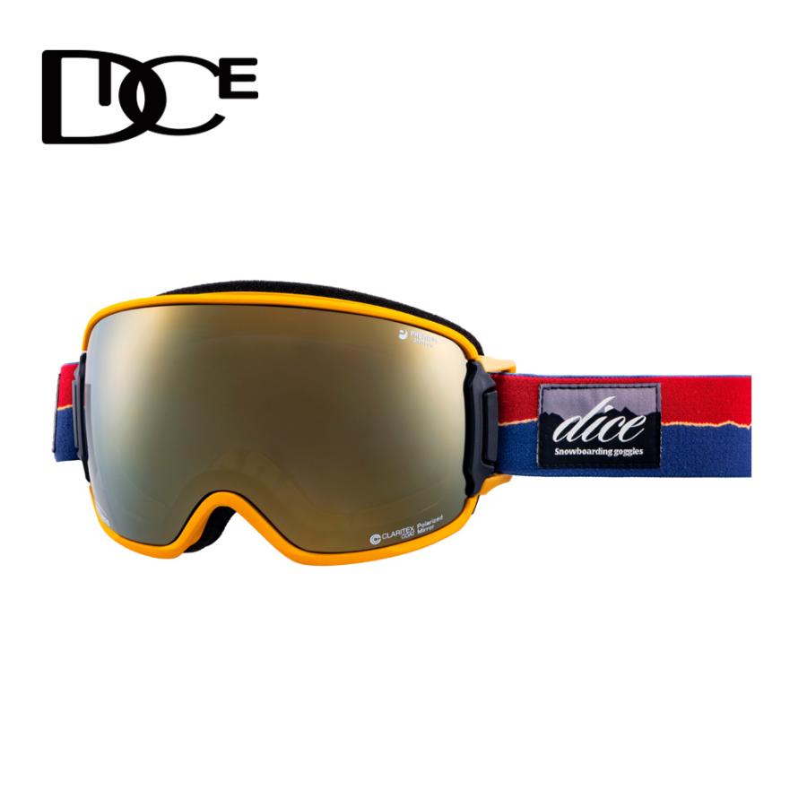 BANK DICE ゴーグル BK40895 CML 偏光×MITゴールドミラー 2024-25