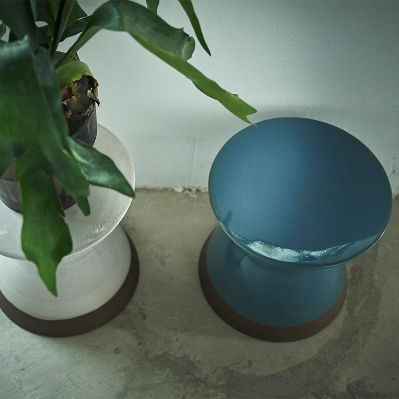 玄関 スツール 屋内 屋外 陶器 花台 フラワーベース 椅子 おしゃれ