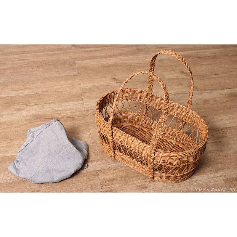 ペット カゴ バスケット ペットキャリー 手提げバスケット 手編み