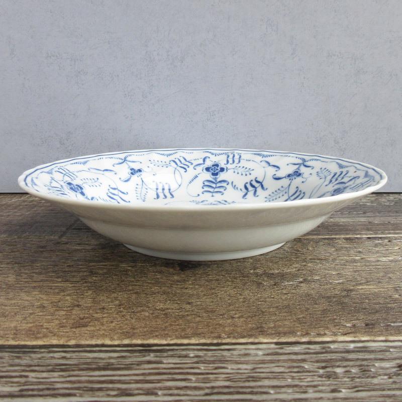 スープ皿 クープ皿 洋食器 アラベスク 青い花柄 日本製 サラダボウル