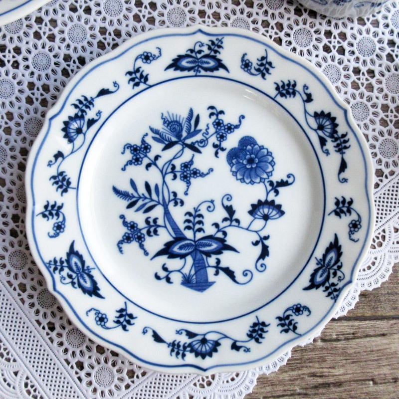 ブルーダニューブ ケーキ皿 17.2cm / Blue Danube ケーキプレート 花型