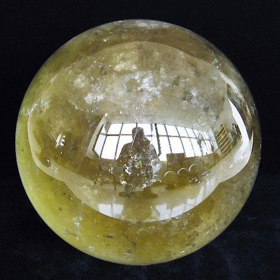 44.1Kg シトリンファントム水晶 丸玉 330mm 同梱不可 (特大品) t529