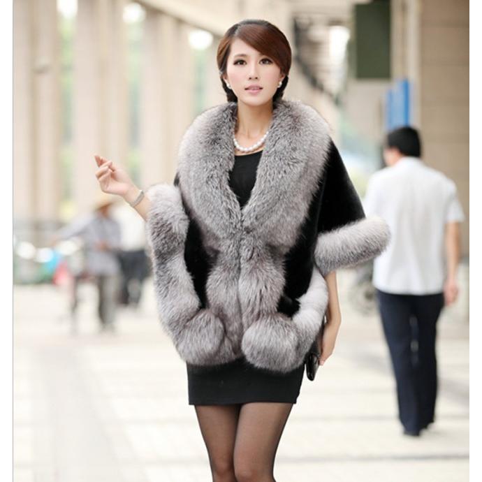 肩掛け ストール ショール レディース ケープコート 毛皮 ファー 冬