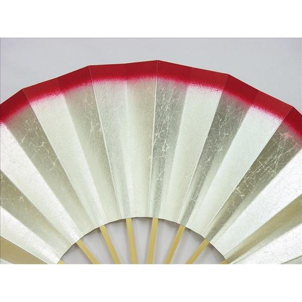 舞扇子 日本舞踊 踊り用 銀もみ 天紅 白竹 箱なし : おどり用品の扇寿