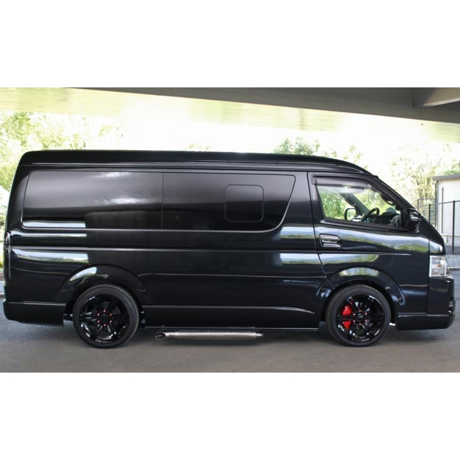 200系ハイエース サイド出し TRH214W ワゴン ストレートマフラー