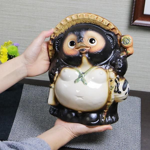 信楽焼 9号福狸 たぬき タヌキ 狸 開運 縁起物 可愛い 陶器 商売繁盛