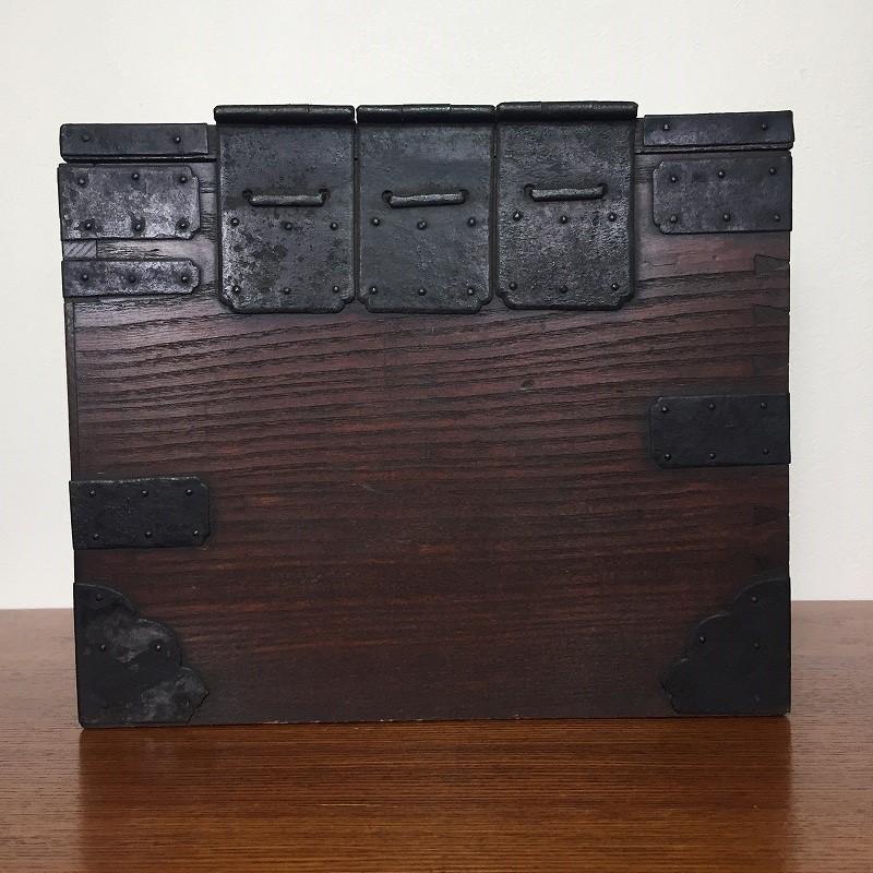 アンティーク 明治時代 欅 懸硯 船箪笥 時代箪笥 小箪笥 日本製 : SK