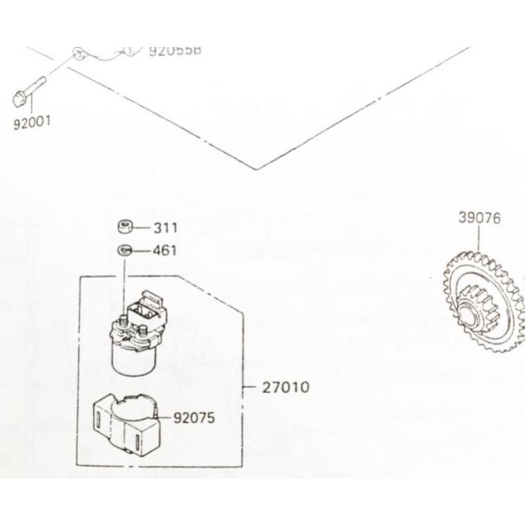 カワサキ（Kawasaki） ZZR1100(ZXT10C) スタータースイッチ (マグネ