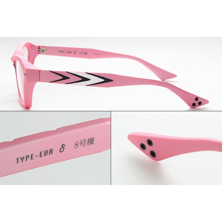 EVANGELION サングラス TYPE-δ メガネ 度付き クリア 2号機 アスカ