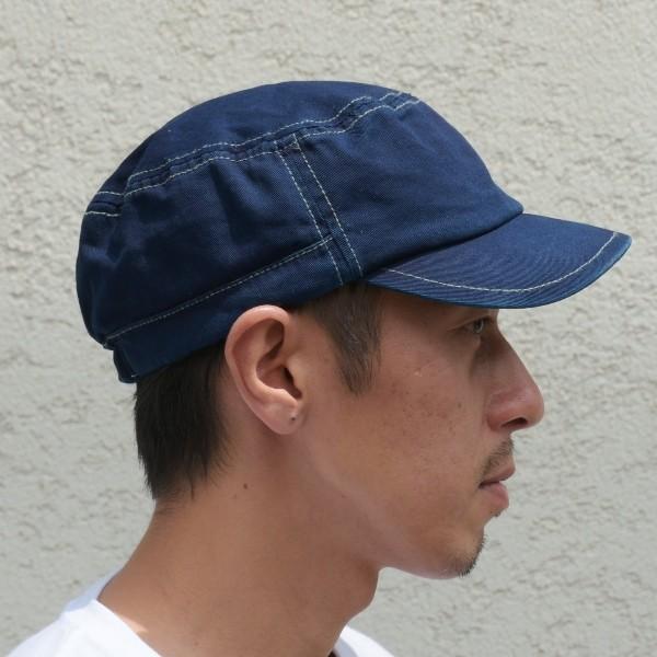 藍染め ワークキャップ インディゴ CAP 帽子 ミリタリー プレゼント