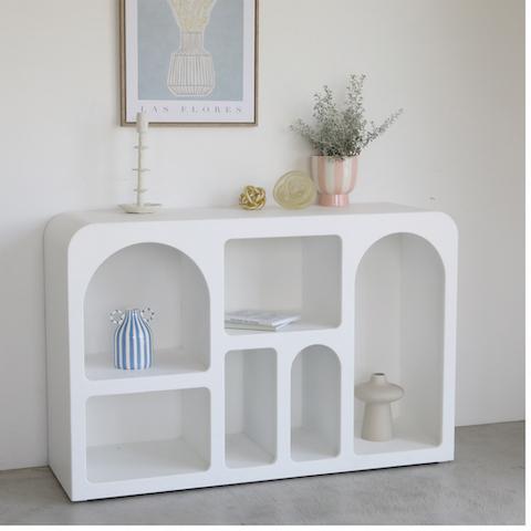 アニーブ シェルフ 飾り棚 ラック ホワイト 飾り台 白 棚 CAVE 小物