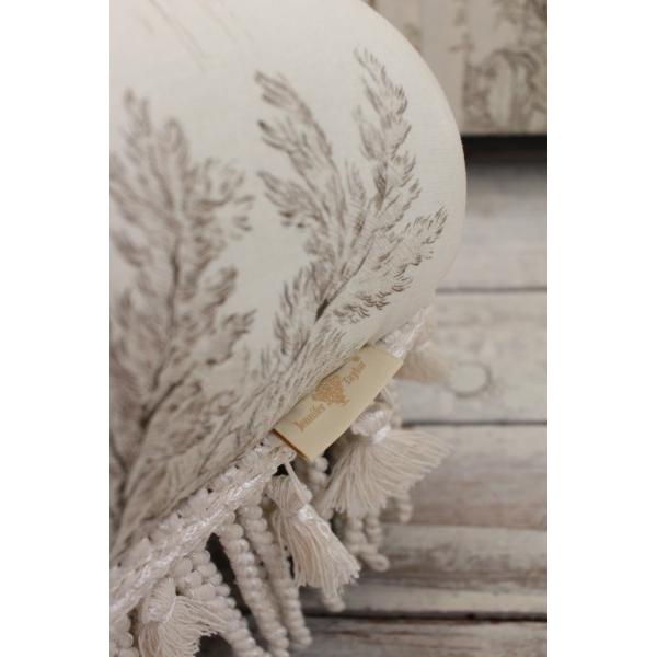 フットスツール 小型 フットレスト 足置き ジュイ柄 ジェニファー