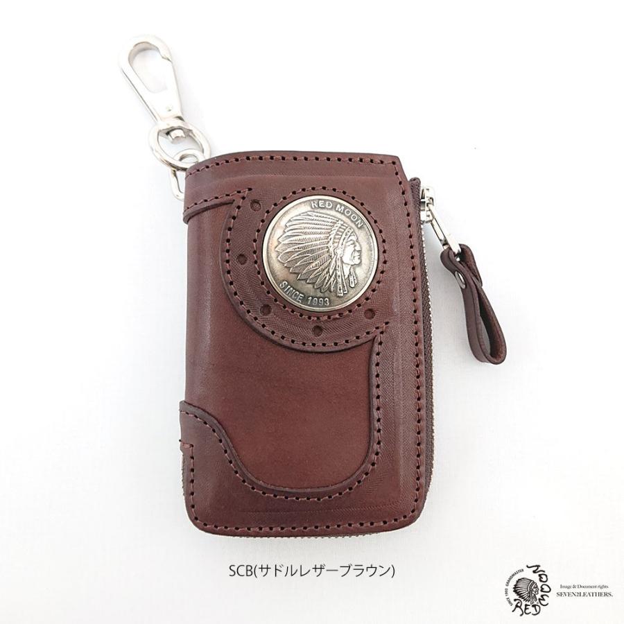 REDMOON（レッドムーン） キーケース カードケース 本革 L型ファスナー