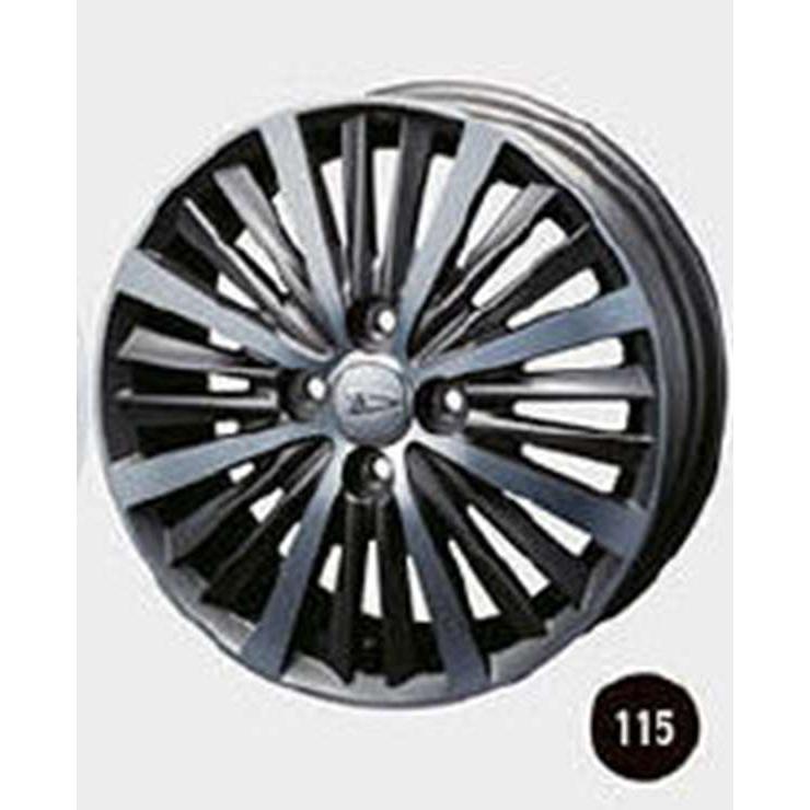 タフト アルミホイール15インチ24本スポークマットガンメタリック