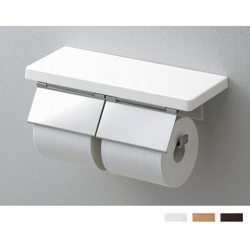 TOTO 送料無料 スタイリッシュな棚付二連紙巻器 棚カラー3色 TOTO