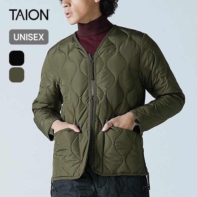 TAION（タイオン） ミリタリーVネックジップダウンジャケット TAION